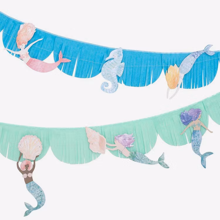 Girlang - Scalloped Fringes - Mermaid
