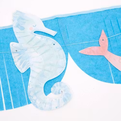 Girlang - Scalloped Fringes - Mermaid