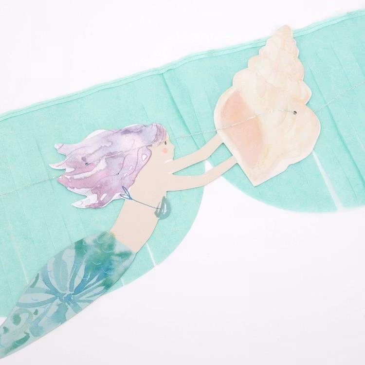 Girlang - Scalloped Fringes - Mermaid