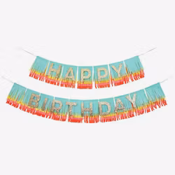 Girlang - Happy Birthday - Rainbow Fringes