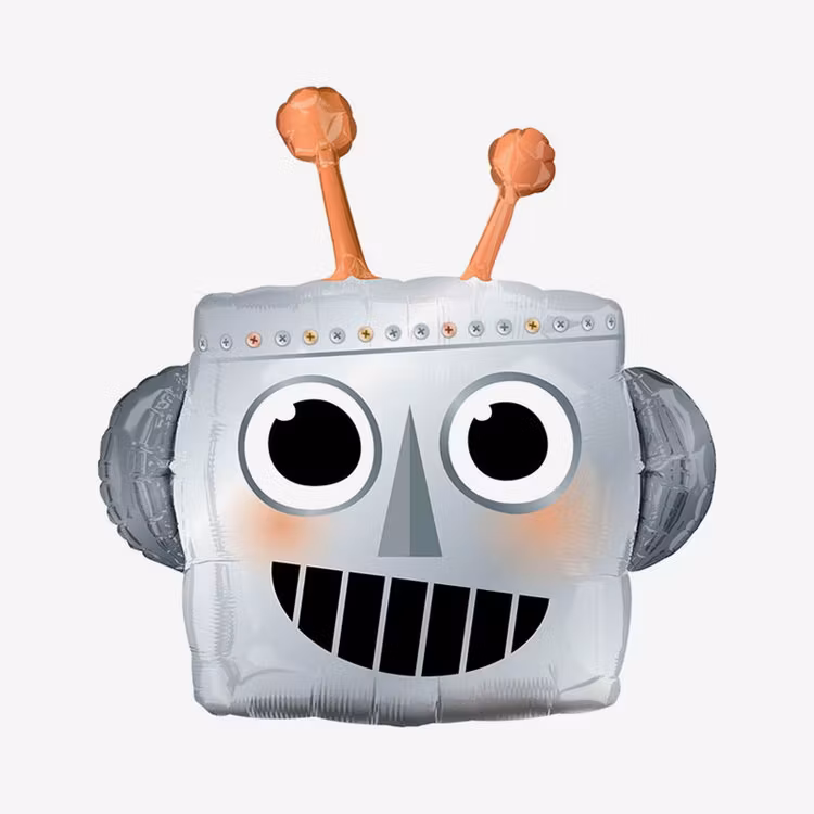 Folieballong - Robothuvud