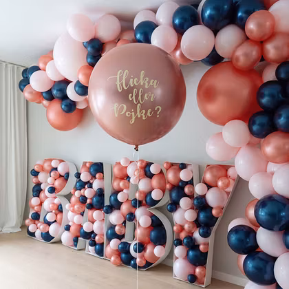 Jätteballong - Gender Reveal - Boy or Girl