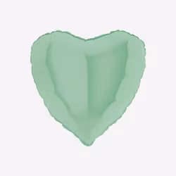 Ballongpost - Hjärta Pastellgrön