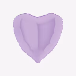 Ballongpost - Hjärta Pastellila