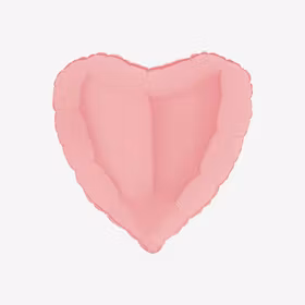 Ballongpost - Hjärta Pastellrosa