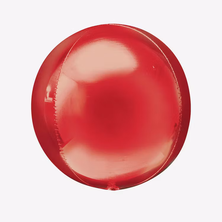 Heliumfylld Folieballong - Orbz Röd