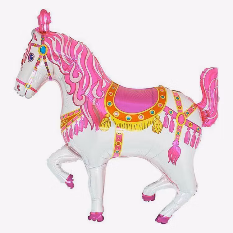 Folieballong - Crikushäst -Rosa