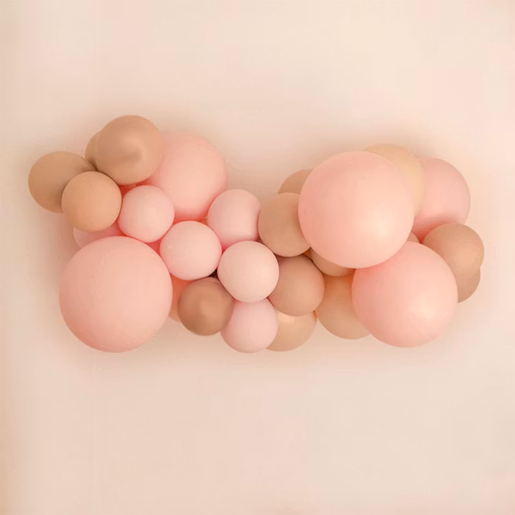 Ballonggirlang - Pink & Beige
