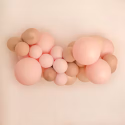 Ballonggirlang - Pink & Beige