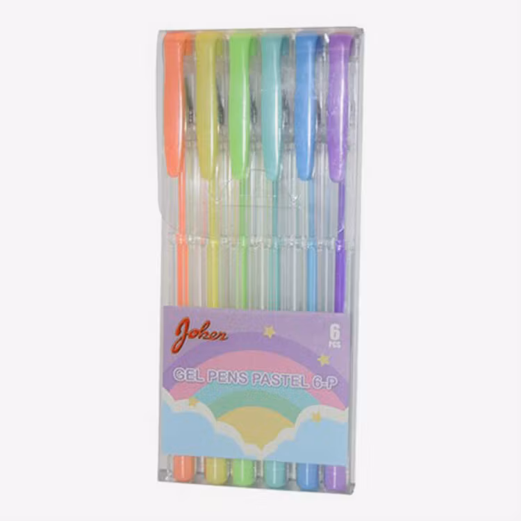 Gelpennor - Pastell - 6pack