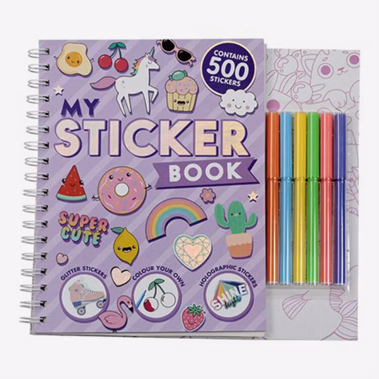 Pysselbok med Stickers - Unicorn
