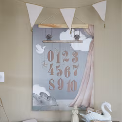 123 Poster 50x70 - Mrs Mighetto