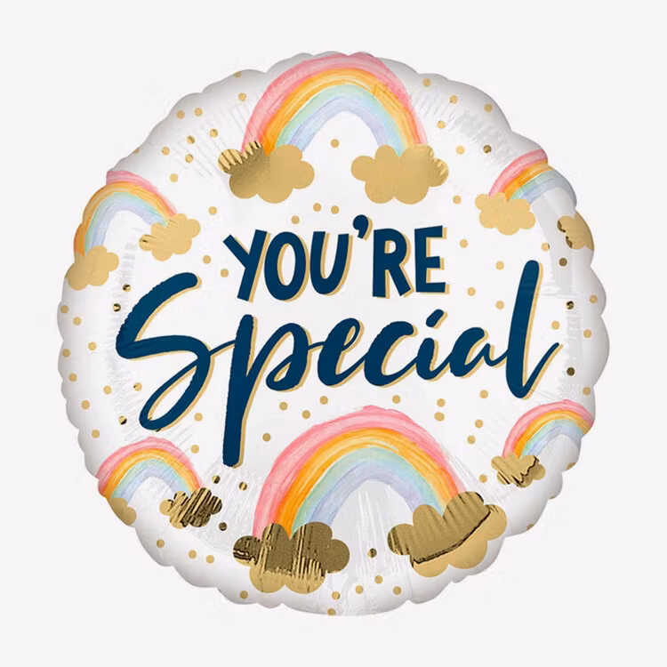 Heliumfylld Folieballong - You're Special - Rainbow
