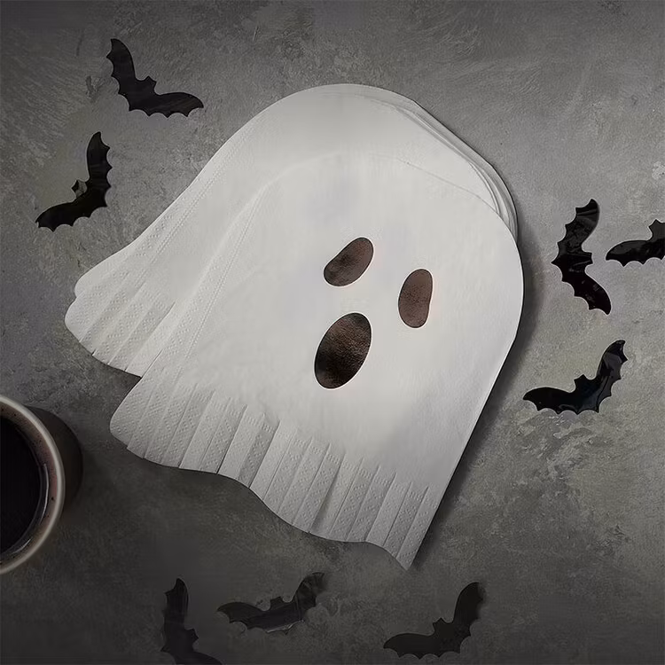 Servetter - Halloween - Ghost Fringes