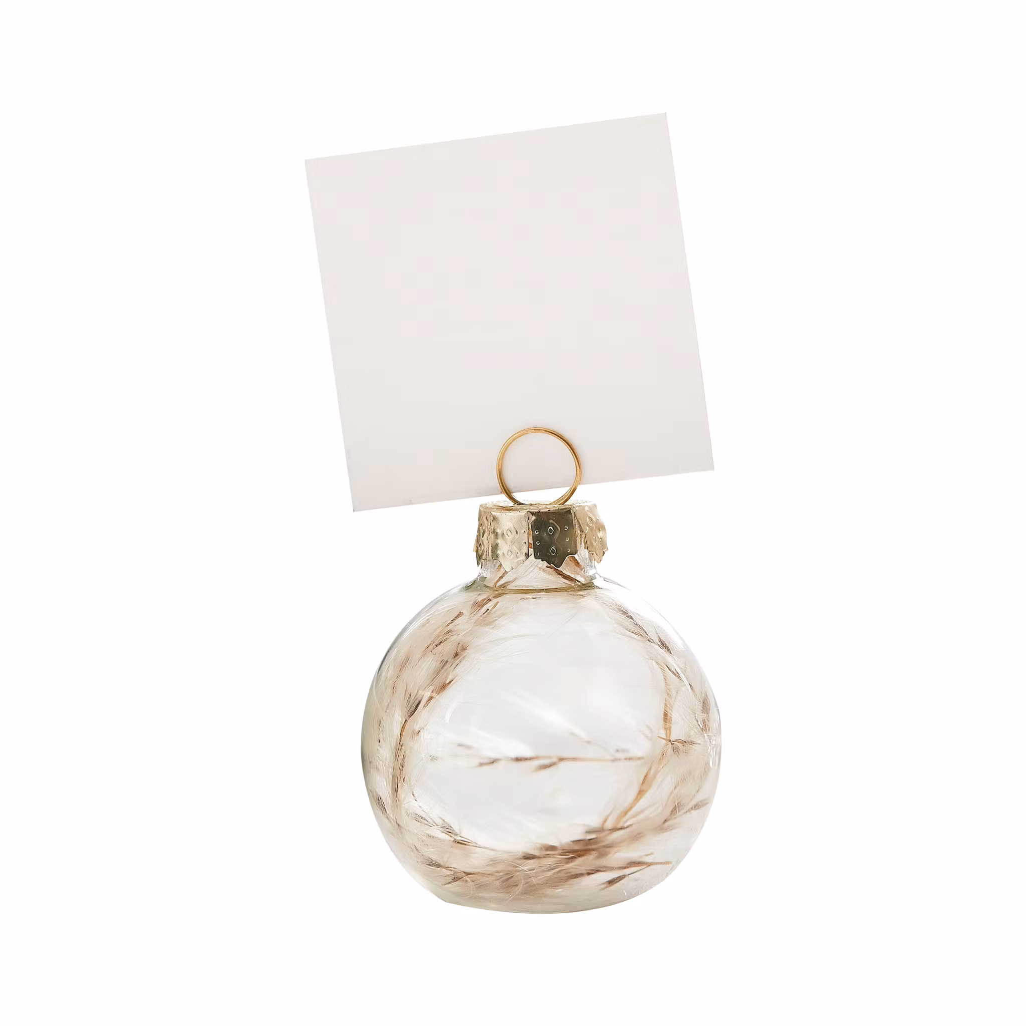 Placeringskortshållare - Glass Bauble
