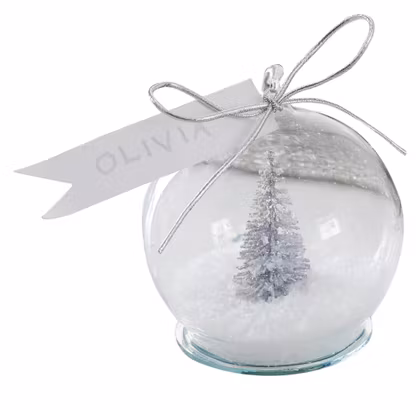 Placeringskort - Snöglob Silver