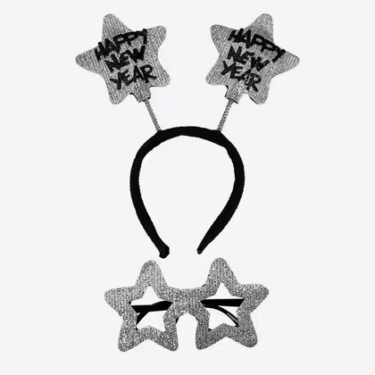 Diadem och glasögon - Happy New Year