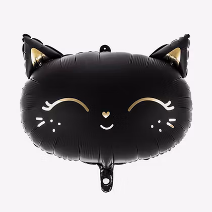 Folieballong - Katt - Svart