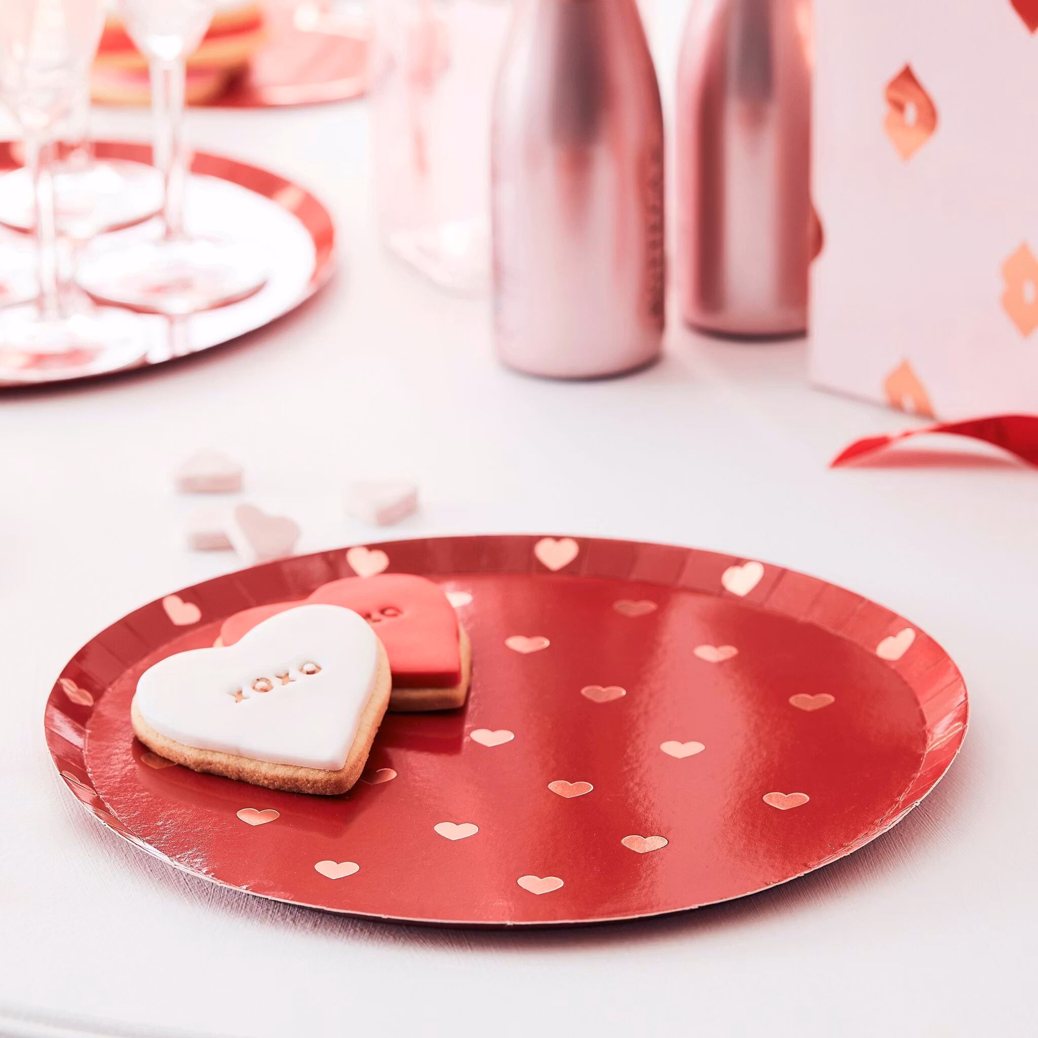 Tallrikar - Hearts rosé