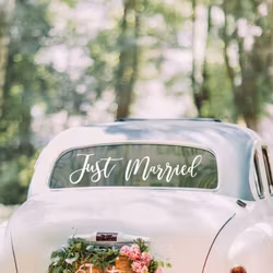Car sticker - Just Married