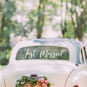 Car sticker - Just Married