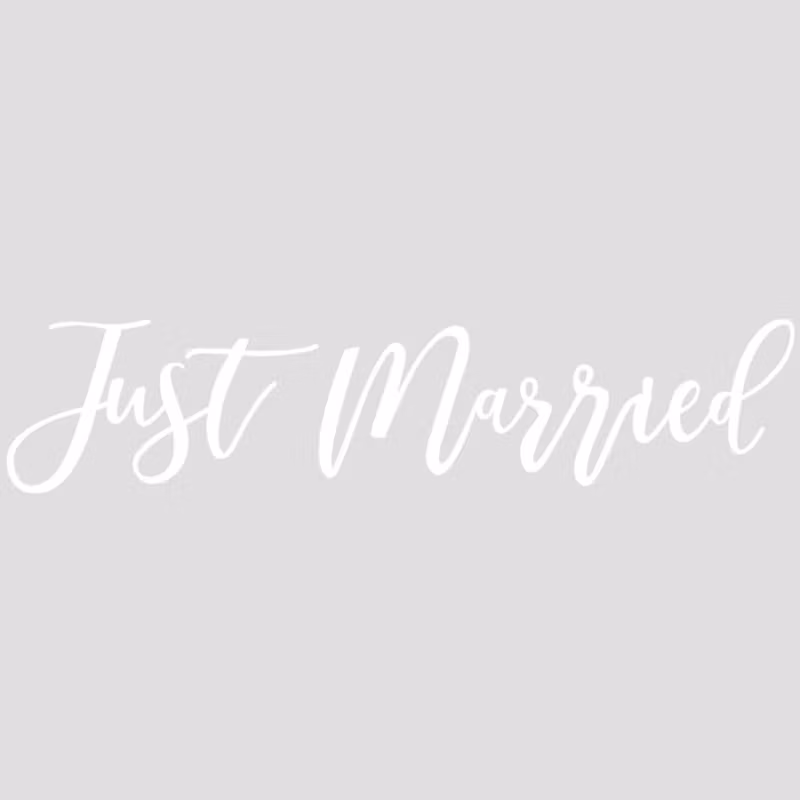 Car sticker - Just Married