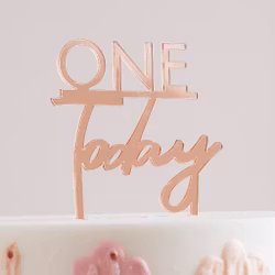 Cake topper - One Today