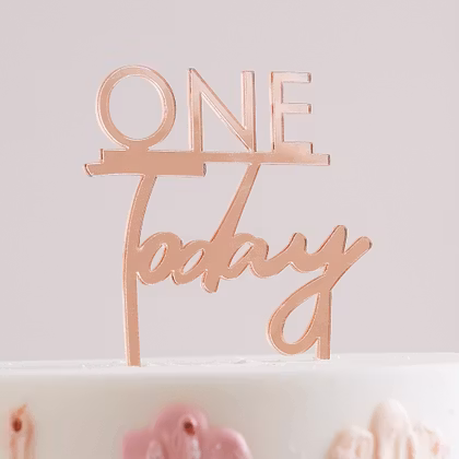 Cake topper - One Today