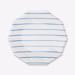 Tallrikar - Frenchie Stripe Blå