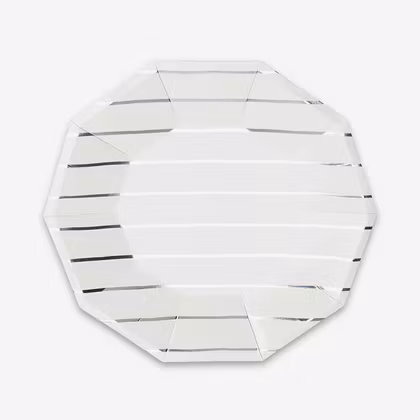 Tallrikar - Frenchie Stripe Silver