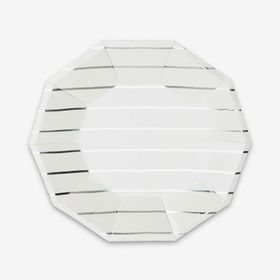 Tallrikar - Frenchie Stripe Silver