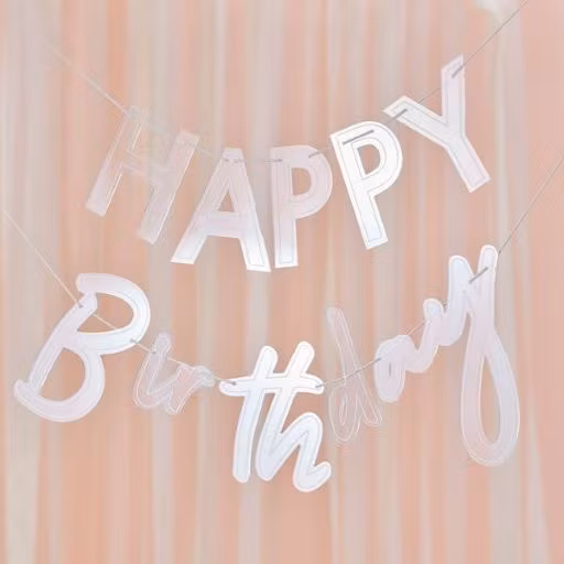 Girlang Happy Birthday - Akryl