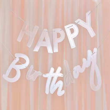 Girlang Happy Birthday - Akryl