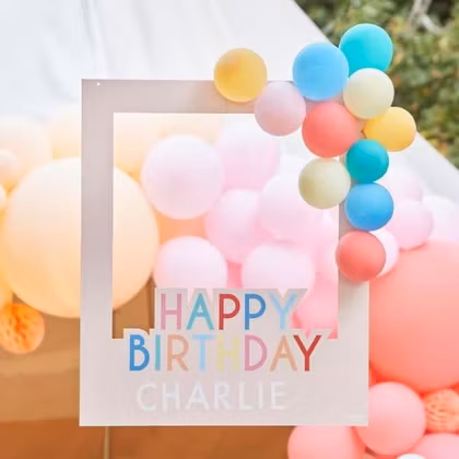 Photo booth - Personlig - Happy Birthday