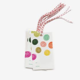 Etiketter Party dots