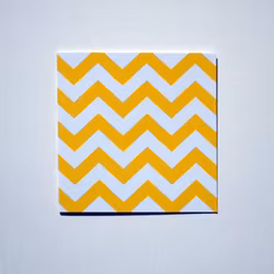 Mönsterkort Gul Chevron