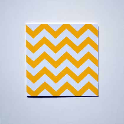 Mönsterkort Gul Chevron
