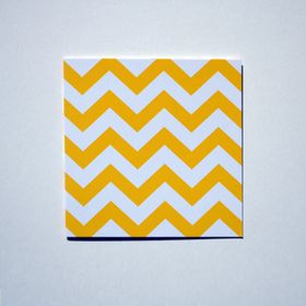 Mönsterkort Gul Chevron