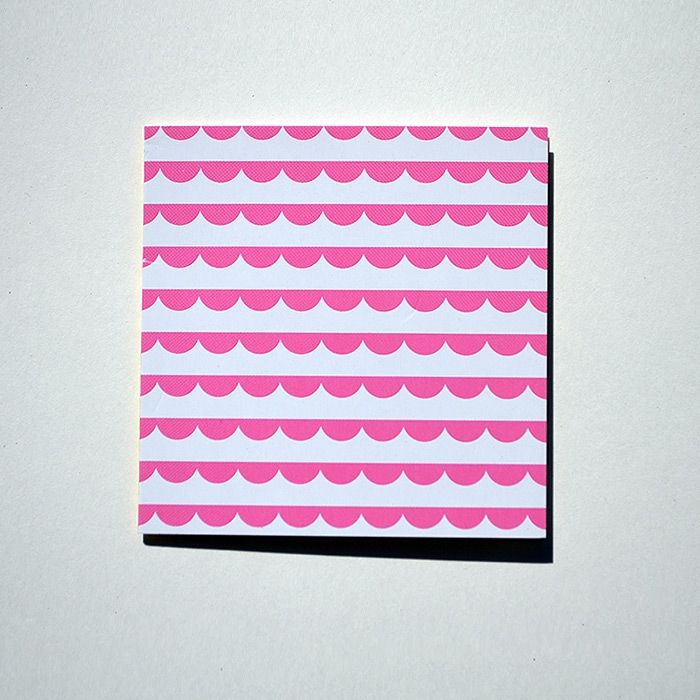 Mönsterkort Rosa volang