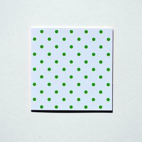 Mönsterkort Grön/Vit prick