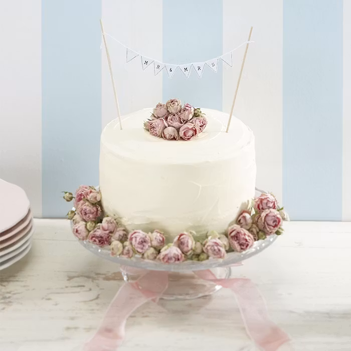 Tårtvimpel Mr & Mrs