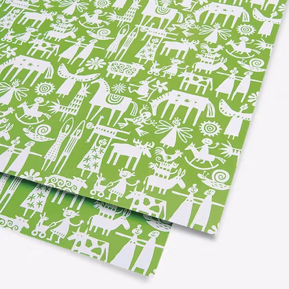 Presentpapper Bengt & Lotta grön
