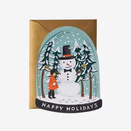 Julkort - Snow Globe