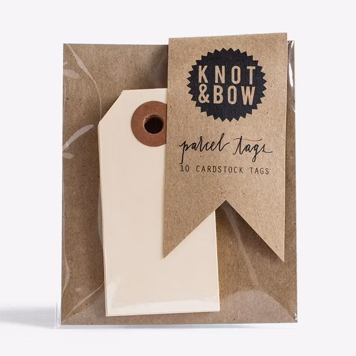 Etiketter Manila - Knot & Bow