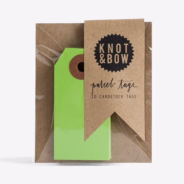 Etiketter Gröna - Knot & Bow