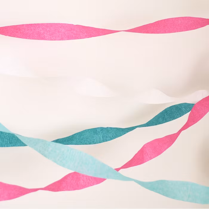 Crepe Streamer Aqua