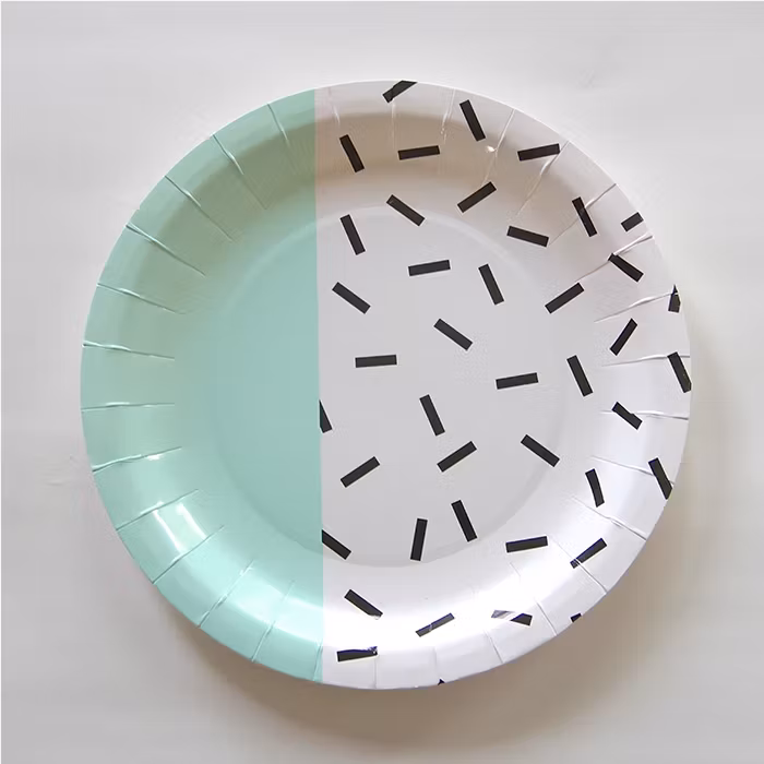 Tallrikar Memphis Mint Stora