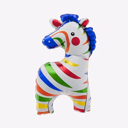 Folieballong - Zebra