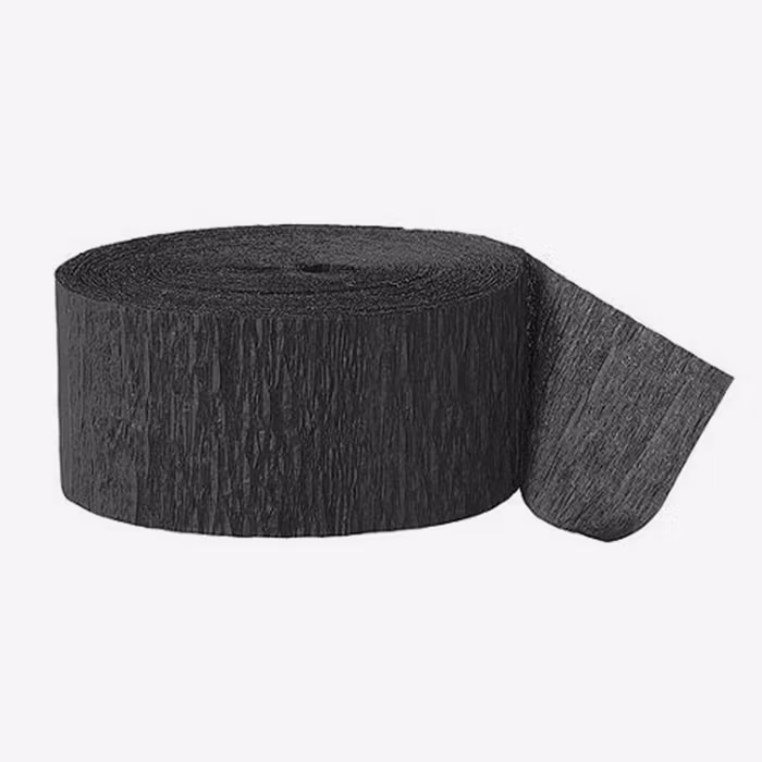 Crepe Streamer Svart