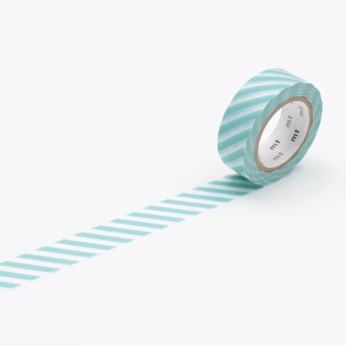 Washitejp -  Tvärrandig Mint